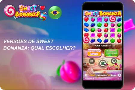 Versões do Sweet Bonanza no celular para escolha do jogador